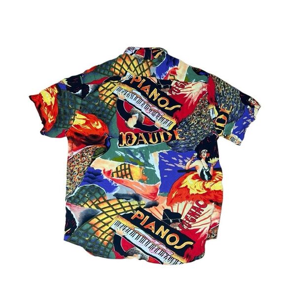 American Vintage Jams World Hawaiian Shirt Large - Picture 4 of 7